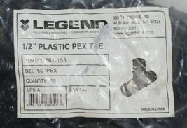 Legend 461 153 Plastic Pex Tee 1/2 Inch Quantity 50 Per Bag image 4