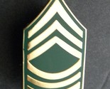 Army E-8 Master Sergeant Rank Lapel Pin 3/4 x 1.2 inches USA Green - $5.74