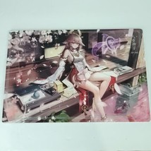 Genshin Impact Yae Miko Waifu Card Phantom 8&quot; x 5.5&quot; Art Print Sp-042 A5 Size - £31.60 GBP