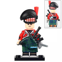 Scottish bagpiper british army napoleonic wars lego moc minifigure bricks toys npktan thumb200