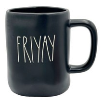 Rae Dunn &quot;FRIYAY &quot; Mug Artisan Collection By Magenta Black White Letters... - $11.75