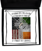 Irish Necklace Irish By Blood Wishbone-MC-NL  - £60.06 GBP