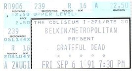 Grateful Dead Konzert Ticket Stumpf September 6 1991 Richfield Ohio - £41.99 GBP