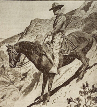 1923 Rodney Thomson Military Art Print Drawing Antique Ephemera 5.25 x 4... - $10.00