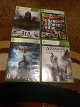 XBOX 360 4 games lot Batman, Lord of the Rings, Grand Theft Auto, Assassin&#39;s Cre - £45.20 GBP