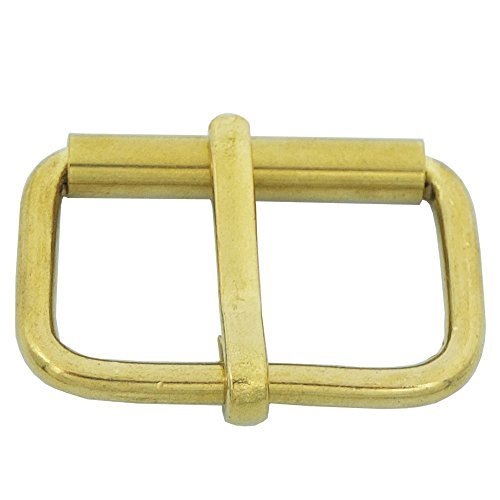 Bluemoona 2 PCS - Solid Brass Buckles Single Prong Roller 40MM 1 5/8" X 21MM 3/4