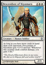 MTG x4 Descendant of Kiyomaro Saviors of Kamigawa M+B! - £1.59 GBP