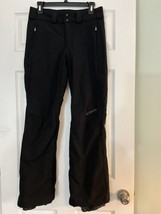 Columbia Black Adult Small Lined Snow Ski Pant Multi Pocket  - £20.35 GBP