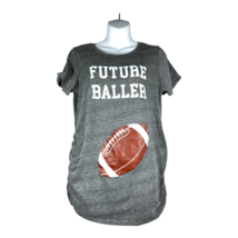 Motherhood Maternity ‘Future Baller’ football Short Sleeve shirt Size Large Fall - £15.48 GBP