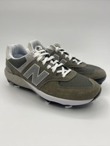 New Balance Fresh Foam 574 Grey White Black PL574G1 Baseball Cleats Men’... - £78.52 GBP+