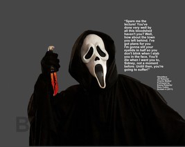 Scream&#39;s Ghostface &quot;Spare Me The Lecture! You&#39;ve...&quot; Quote Photo Various Sizes - £3.90 GBP+