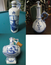 Delft Blue Decanter Pottery Holland Pick One - £60.73 GBP