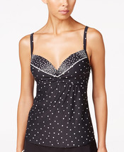  NEW Coco Reef Black Polka Dot Divine Power Underwire Tankini Swim Top 32 34 D - £26.40 GBP