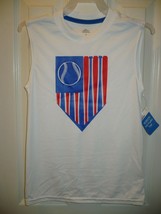 Patriotic Boys Tank Top Shirt 2XL (18) Red White &amp; Blue Baseball NEW - £7.89 GBP