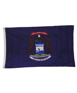 Michigan State Flag Size 3 X 5 3x5 Feet Polyester New Michigander Yooper - $7.79