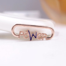 2022 Spring Me Collection 14k Rose Gold Plating ME Styling Power Word Link Charm - £9.46 GBP