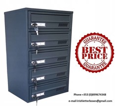 Fl5 multi occupancy slot letterbox residential apartment mailbox for flats SIZES - £240.97 GBP