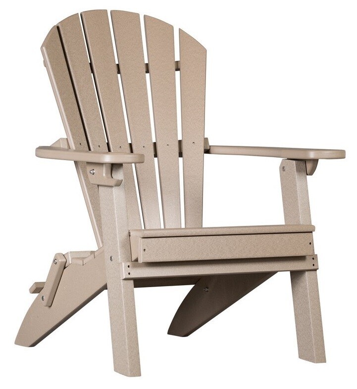 4 SEASON ADIRONDACK CHAIR - Classic Folding Fan Back with Cup Holder AMI... - £361.08 GBP