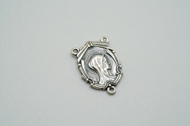 Vintage Sterling Silver Rosary Centerpiece Part 2cm - $903.23 MXN