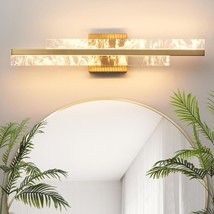 Gold Bathroom Vanity Light 23.6 Inch, Modern Led Bathroom Wall Sconces Over Mirr - £94.11 GBP