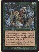 Mtg x4 Wood Elves (Exodus) Mint + Bonus! - £1.57 GBP
