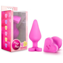 Blush Play with Me Naughty Candy Hearts &#39;Be Mine&#39; Anal Plug Pink - £22.34 GBP