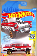 2019 Hot Wheels #204 Hw Speed Graphics 1/10 &#39;55 Chevy Bel Air Gasser Red w/5Sp - £6.44 GBP