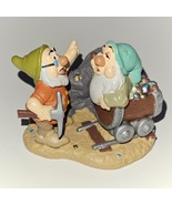 VTG Disney Snow White &amp; 7 Dwarfs Figure Lil Classics Sleepy Doc Mine Car - $19.75