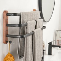 Solid Wood Towel Rack Wall Hanging Multi-bar - $19.49+