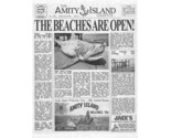 1975 Jaws Amity Island Gazette The Beaches Are Open! Print Great White S... - $3.05