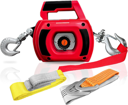 Portable Drill Winch 1000LBS, Drill Powered Winch with Lift Sling Strap ... - $204.39