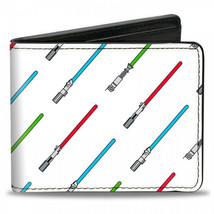 Star Wars Lightsabers All Over Print Bi-Fold Wallet White - £20.94 GBP