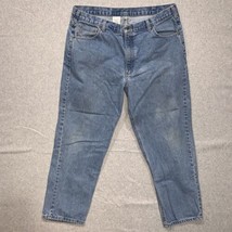 Carhartt Denim Jeans Work Pants Mens 42X30 B17-STW Blue Light Wash - £16.13 GBP