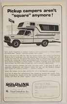 1968 Print Ad Goldline Pickup Truck Camper Tops Travel Industries Oswego,KS - £8.41 GBP