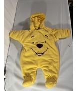 Disney Winnie The Pooh Infant Sz 3-6M Soft  Snow Body Suit. Side Zips. H... - £16.84 GBP
