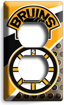 Boston Bruins Ice Hockey Team Outlet Wall Plate Sport Bar Man Cave Hd Room Decor - £9.61 GBP