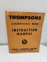 RARE Vintage 1930s George E Thompsons Co. Lightning Rod Instruction Manual - £156.31 GBP