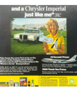 1974 Chrysler Imperial Advertisement Automobilia Vintage Colgate Prize D... - €21,30 EUR