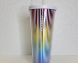 Starbucks 2019 Summer Cold Cup Love Pride Stripe Rainbow Tumbler 24 oz S... - £9.61 GBP