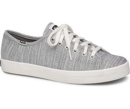 Keds Womens Kickstart Denim Twill Sneakers Color White/Black Size 5 - £68.36 GBP
