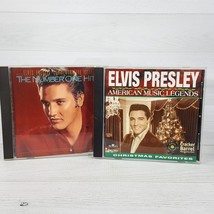 Elvis Presley Christmas Favorites &amp; Commemorative Number One Hits Music CD LOT  - $17.16