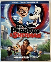 Mr. Peabody &amp; Sherman (Blu-ray + DVD, 2014, 2-Disc Set) Ty Burrell - £5.46 GBP
