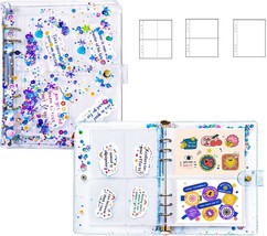 Sticker Binder Organizer with Storage Sleeves Reusable Stickers Collecti... - $424.25 MXN