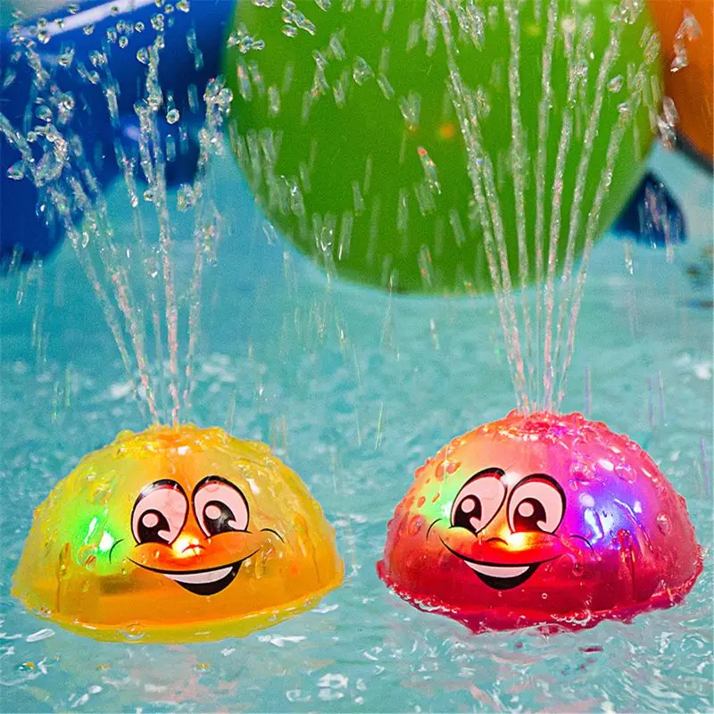 Bath Toys Spray Water Light Music Rotate Ball Kid Toys for Baby Toddler Bathroom - £13.47 GBP+