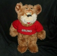 16&quot; VINTAGE 1998 BRUNO KENNY RODGERS TEDDY BEAR RED STUFFED ANIMAL PLUSH... - £29.27 GBP