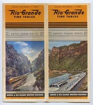 Rio Grande Railroad Time Table and Route Map October 1 1956 - £19.39 GBP