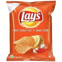 3 x Lay&#39;s Potato Chips West Indies Hot n Sweet Chill 50 gms Crisps India... - £10.38 GBP