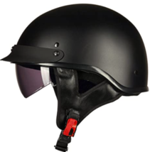 ILM Half Helmet Motorcycle Open Face Sun Visor Quick Release Buckle DOT Approved - £43.12 GBP