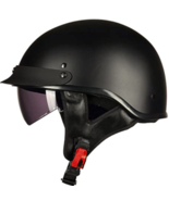 ILM Half Helmet Motorcycle Open Face Sun Visor Quick Release Buckle DOT ... - £43.24 GBP