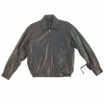 Excelled, Vintage, Men&#39;s Genuine Leather Bomber (Short) Jacket, Black, Assorted - £150.03 GBP+